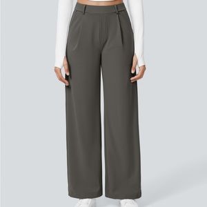 HALARA high waisted side pocket straight leg work pants